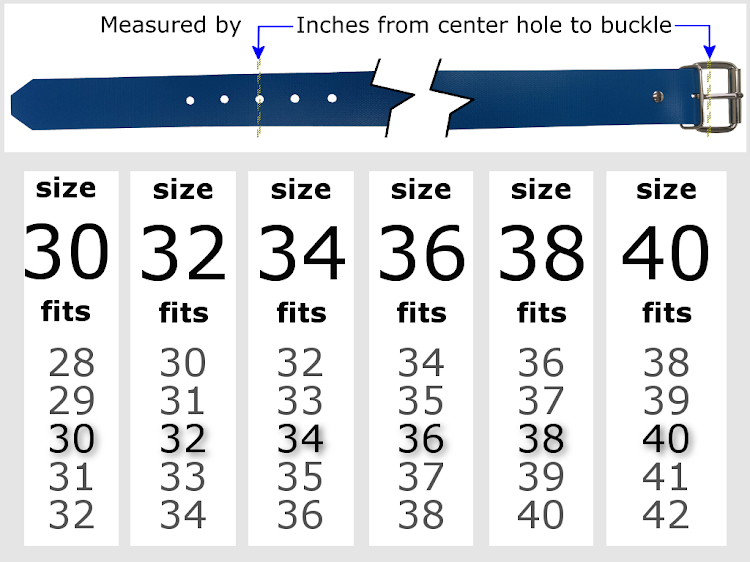 Easiest Way To Measure Your Belt Size - Belt Size Chart